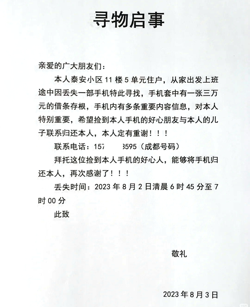 寻物缘由怎样写,寻物缘由的格局及范文