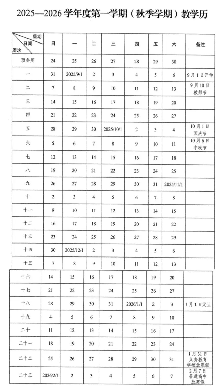 2026年优游市中小学暑假放假时候表,1月31日起头放假