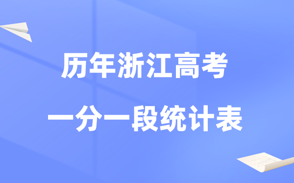 浙江省近四年高考一分一段统计对照表及数据阐发(2022-2025)