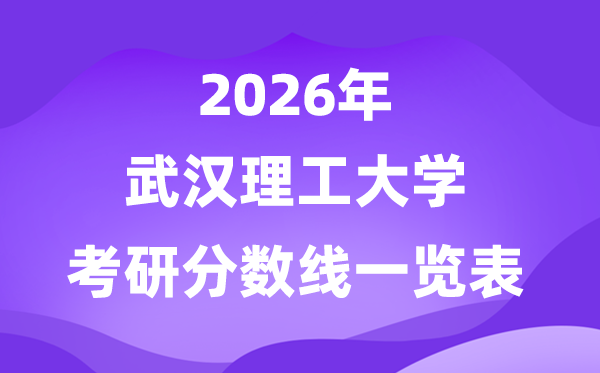 优游理工大学2026考研分数线一览表(含2025年复试线)