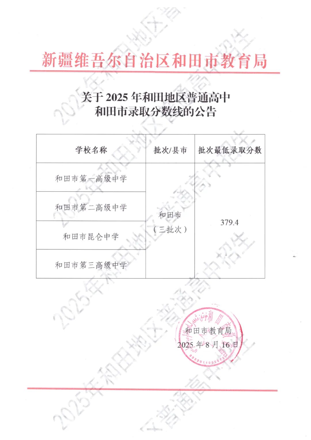 2026和地步区中考各高中登科分数线一览表(含积年分数线)