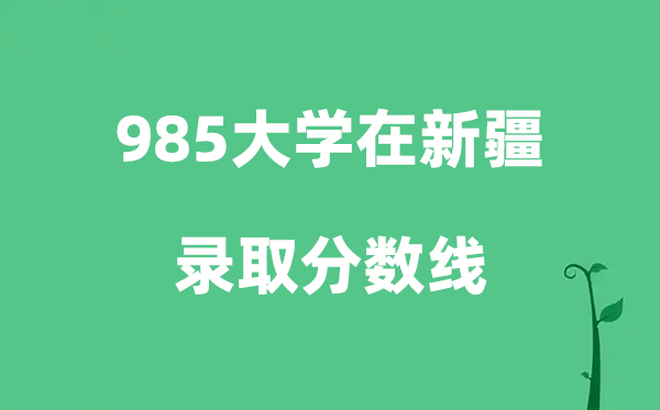 各所985大学在新疆的登科分数线是几多分（2026参考）